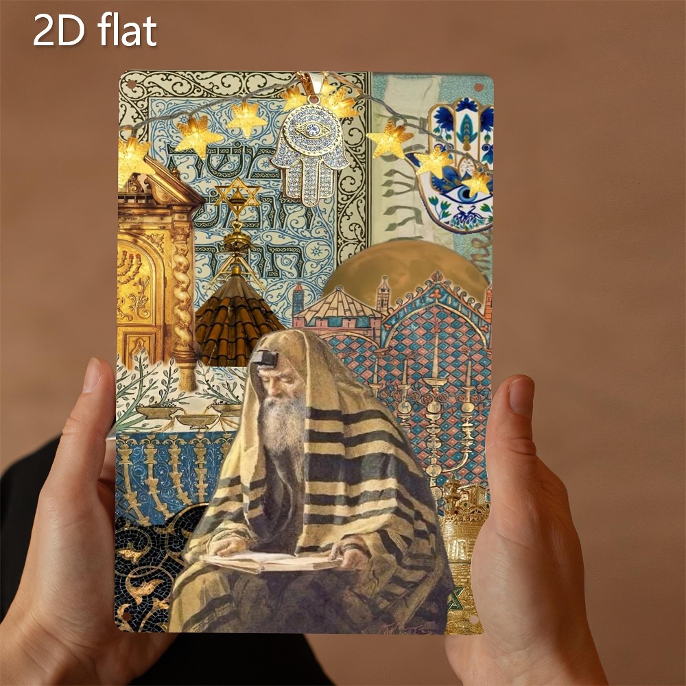 Art & Craft Teacher Vacancy - CIFBUY Vintage Jewish Elder Reading Aluminum