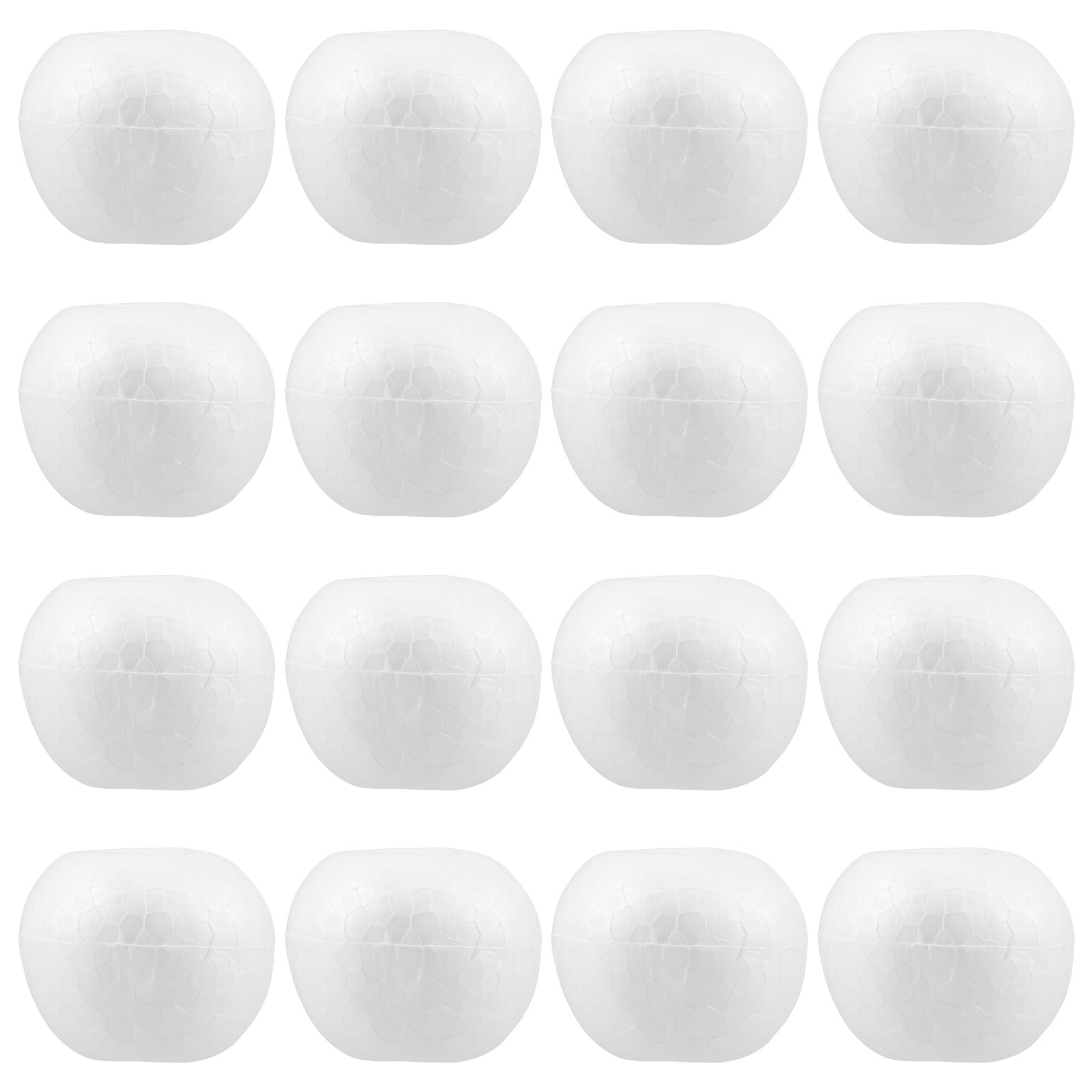 Art Craft Tree - 20pcs White Foam Fruit 7.5Cm Smooth