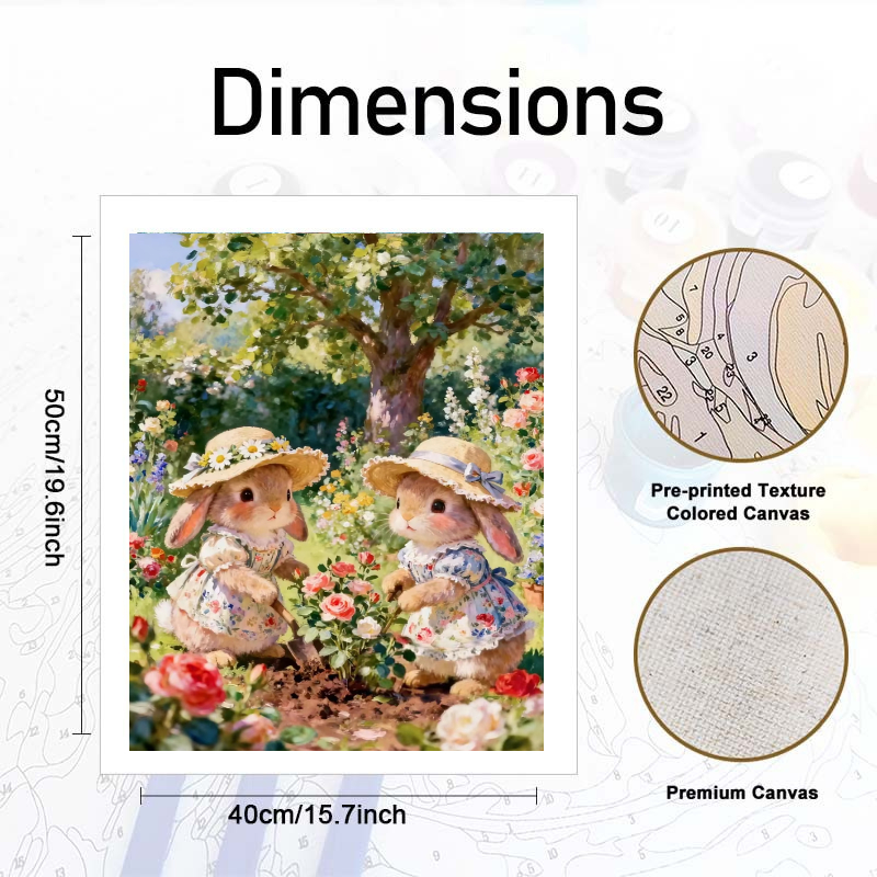 Paint By Numbers Kit for Adult - огляд і ціна Art Craft Rabbit