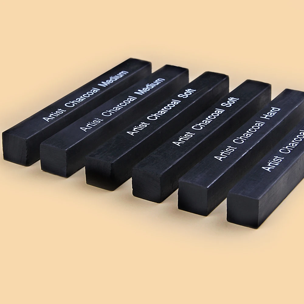 6pcs Sketch Charcoal Bars Set  - огляд і ціна Sketching Charcoal Set