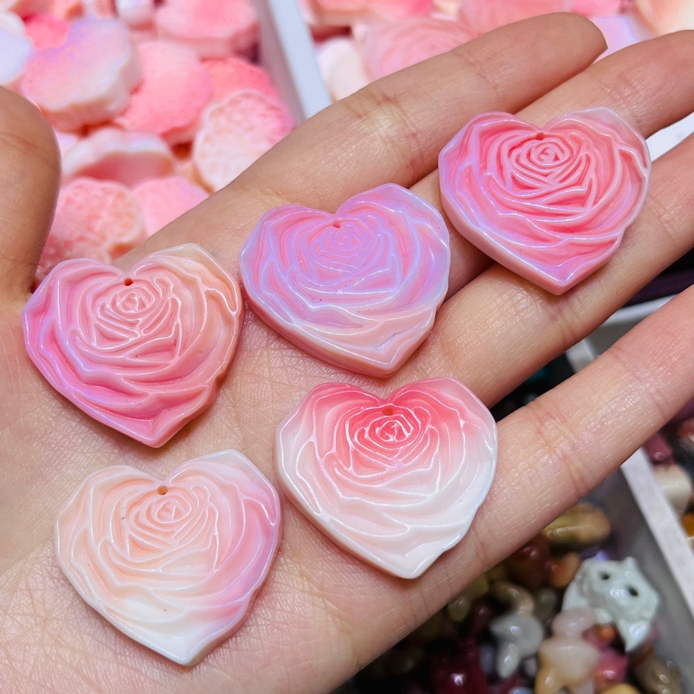 2PCS Natural Queen Shell Stone - огляд і ціна Queen Art Craft