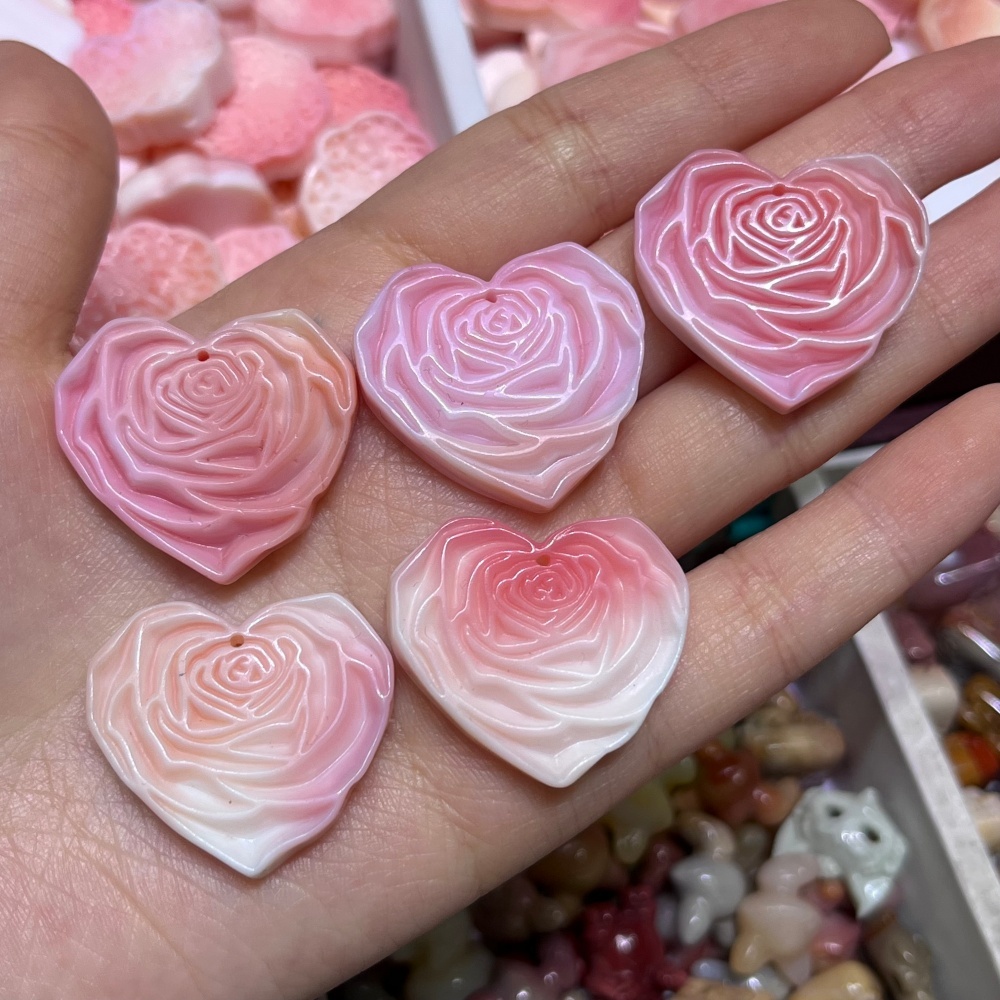 2PCS Natural Queen Shell Stone - огляд і ціна Queen Art Craft