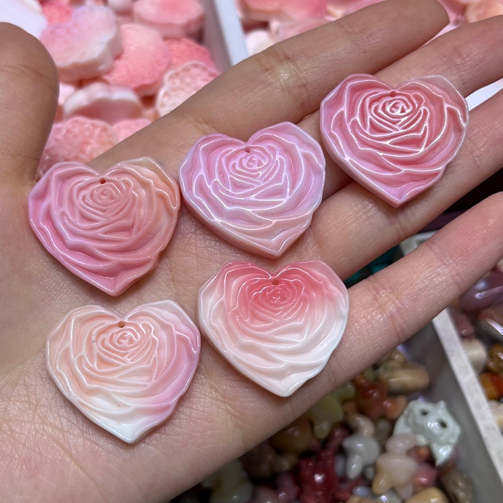 2PCS Natural Queen Shell Stone - огляд і ціна Queen Art Craft