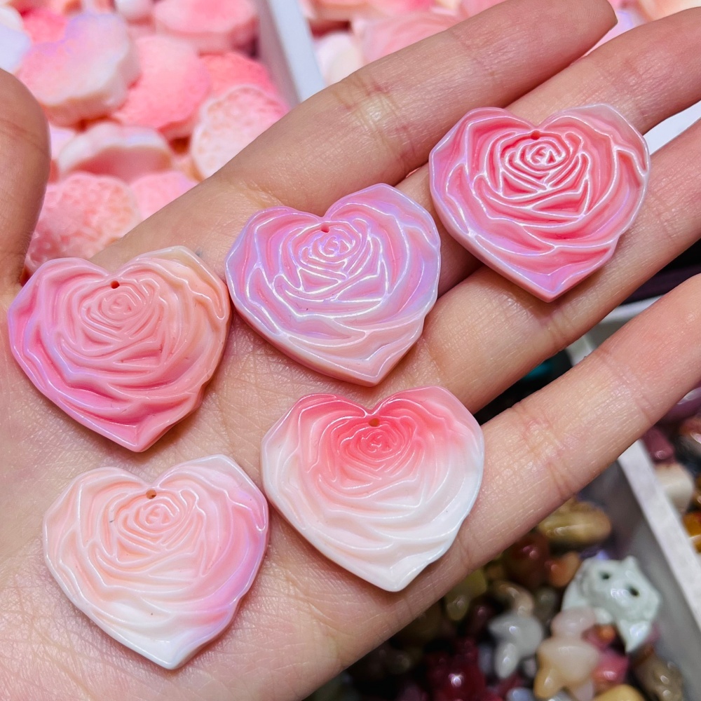 2PCS Natural Queen Shell Stone - огляд і ціна Queen Art Craft