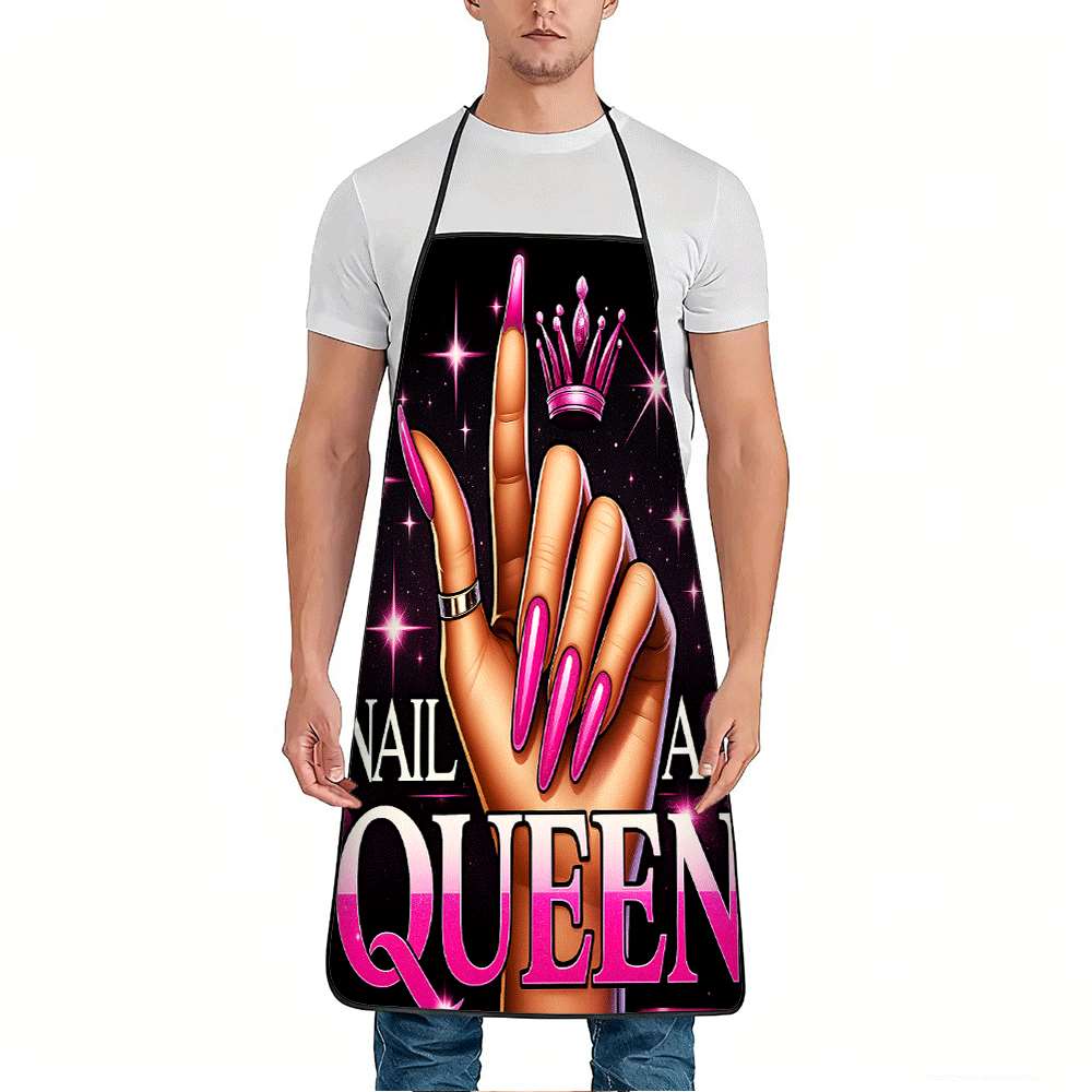 1 Trendy Nail Art-Themed Apron - огляд і ціна Queen Art Craft