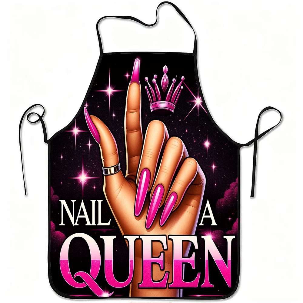 1 Trendy Nail Art-Themed Apron - огляд і ціна Queen Art Craft