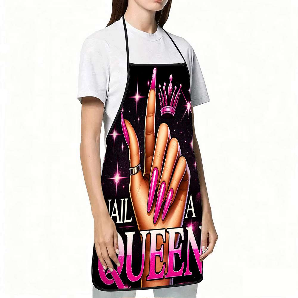 1 Trendy Nail Art-Themed Apron - огляд і ціна Queen Art Craft