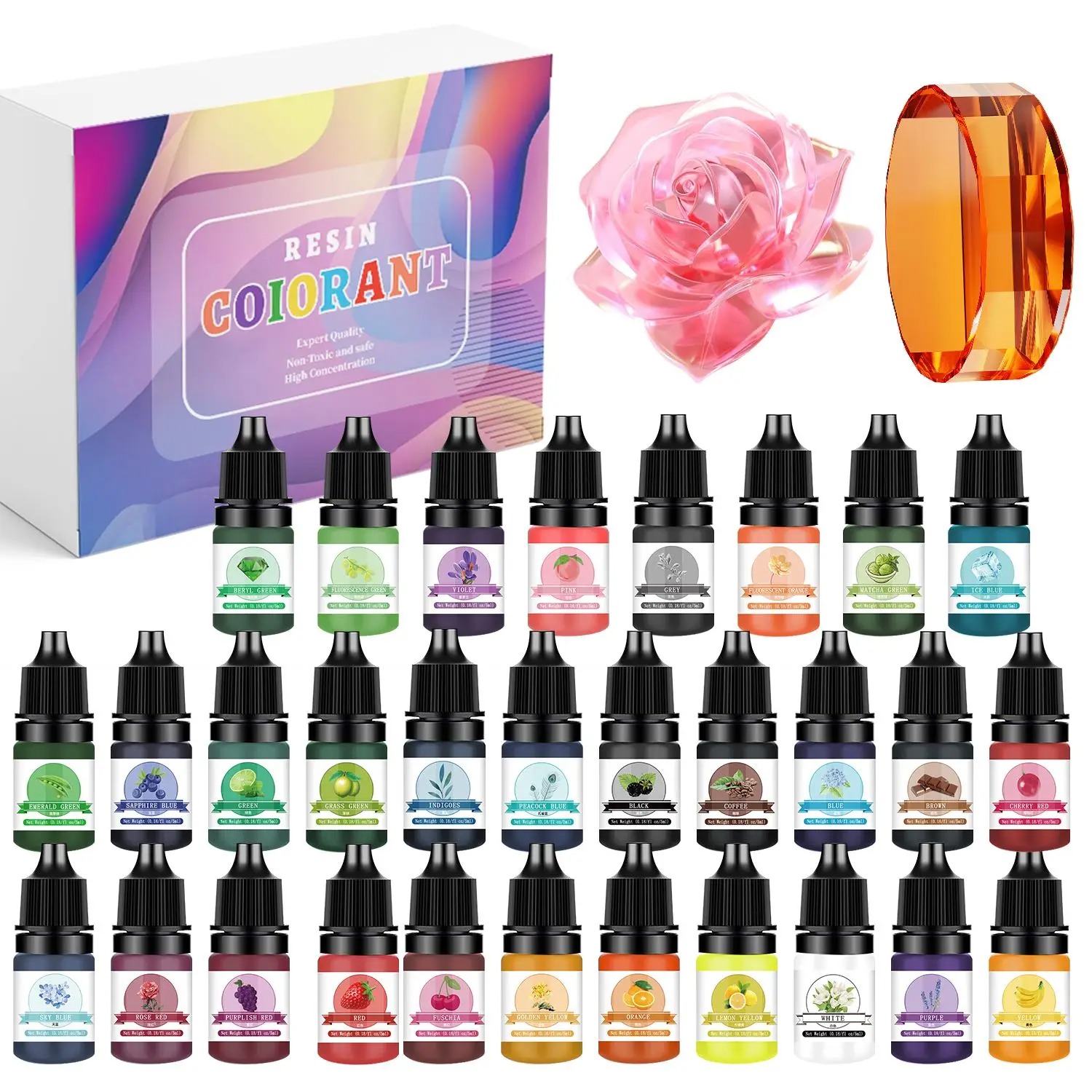 30Colors 5ml Epoxy Resin Pigme - огляд і ціна Resin Pigment Powder