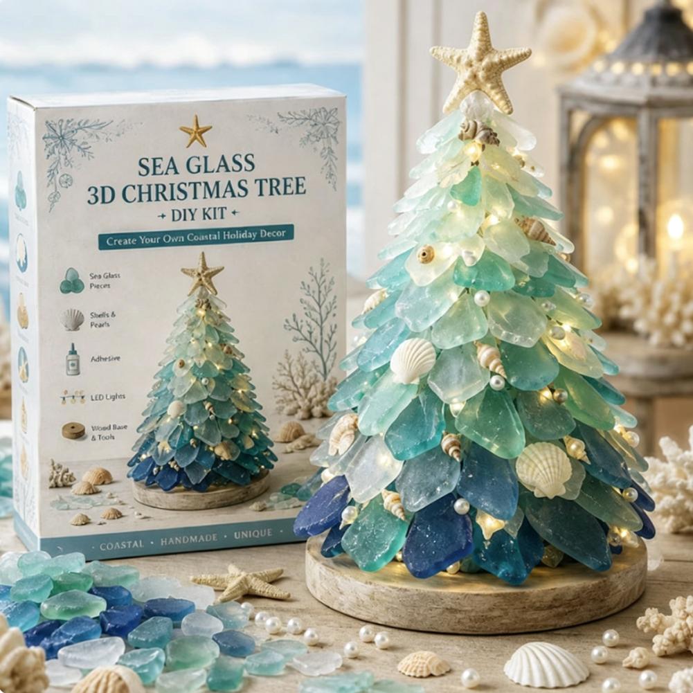 3D Sea Glass Christmas Tree De - огляд і ціна Art Craft Tree