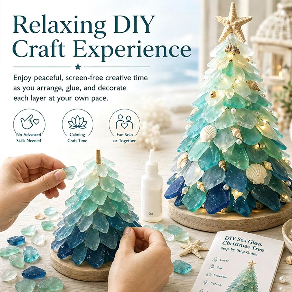 3D Sea Glass Christmas Tree De - огляд і ціна Art Craft Tree