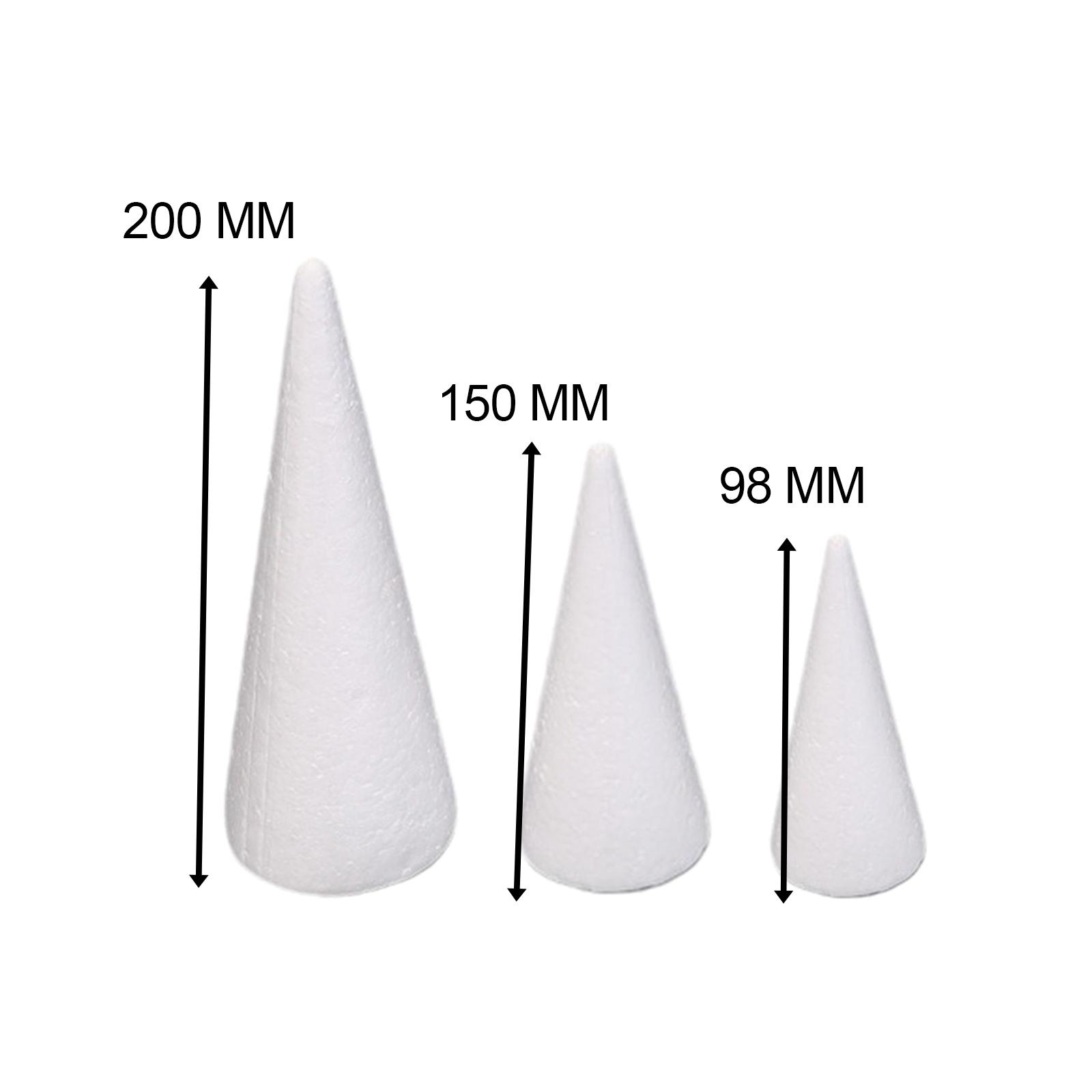15Pcs Craft Foam Cones White P - огляд і ціна Art Craft Tree