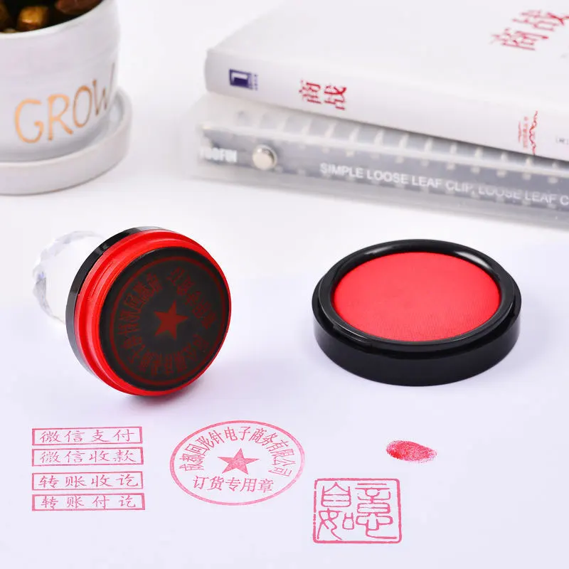 2pcs Red Suitable for Fingerpr - огляд і ціна Stamping Ink Pad