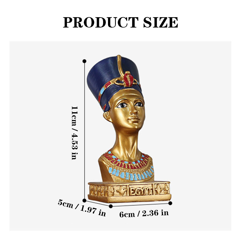 Egyptian Queen Ornament Resin  - огляд і ціна Queen Art Craft