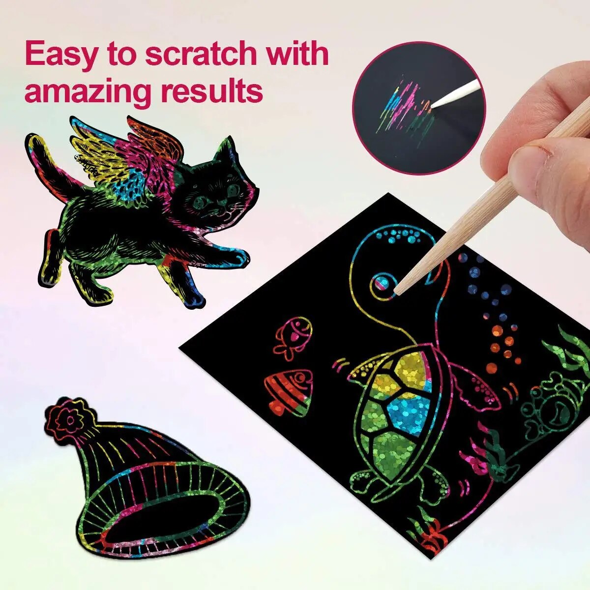 Many Creative Scratch Art Card - огляд і ціна Art Craft Stick