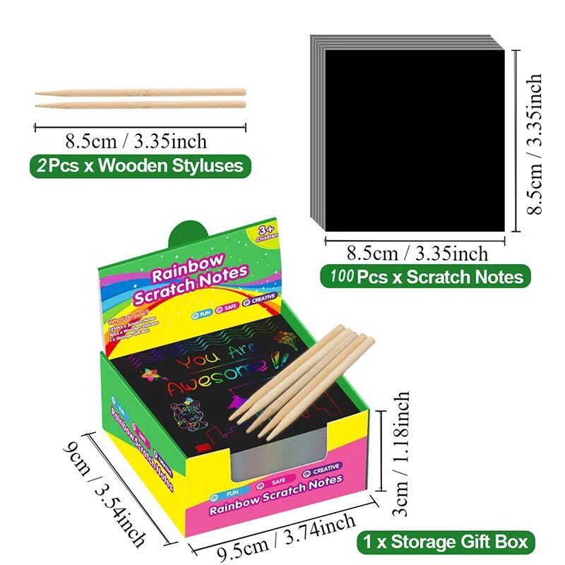 Many Creative Scratch Art Card - огляд і ціна Art Craft Stick