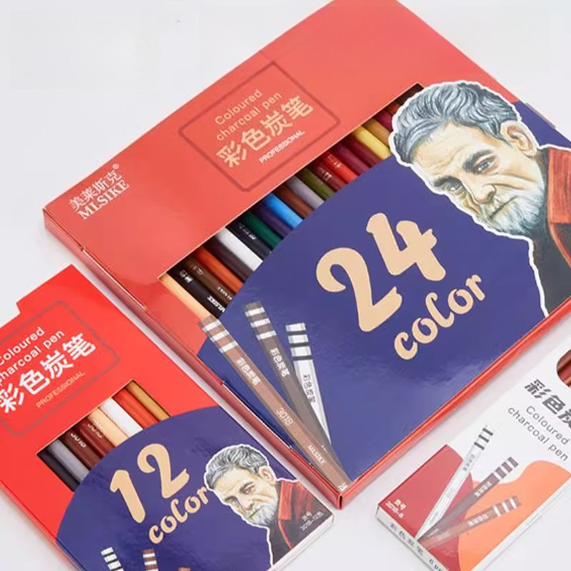 MLSIKE Color Charcoal Pencils  - огляд і ціна Sketching Charcoal Set