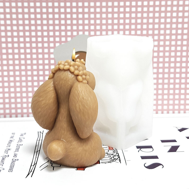 Prayer Rabbit Candle Mold Sili - огляд і ціна Art Craft Rabbit