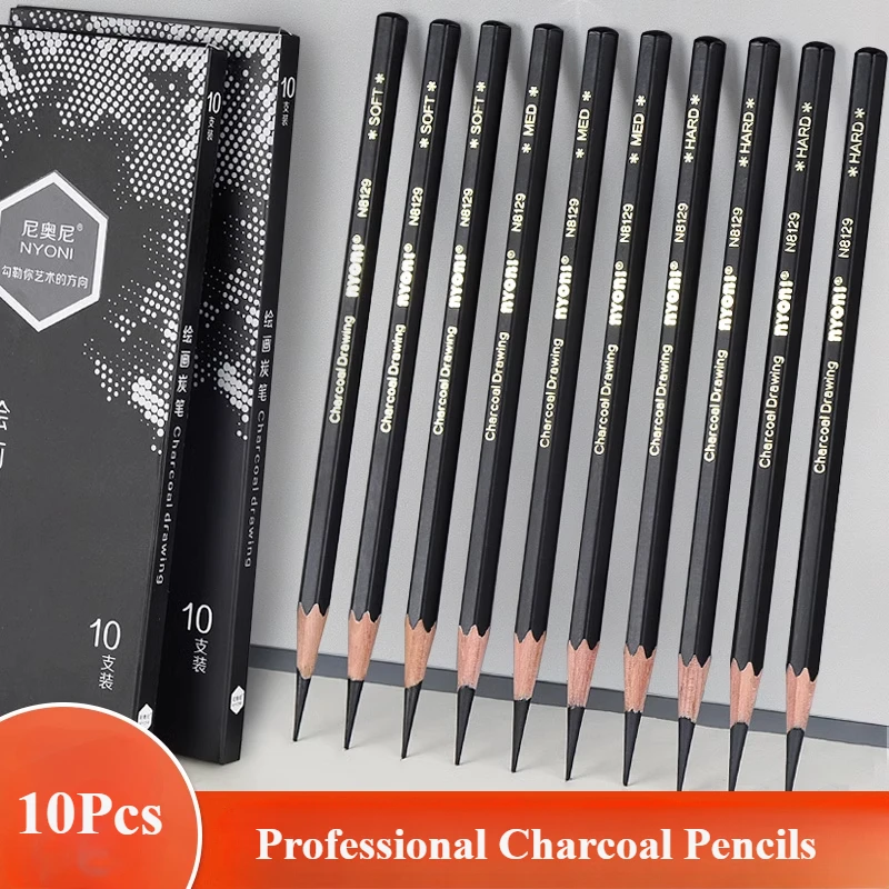 Professional Charcoal Pencils  - огляд і ціна Sketching Charcoal Set