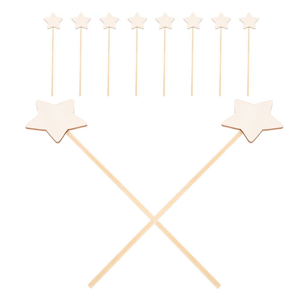 10pcs DIY Wooden Star Wands Pr - огляд і ціна Art Craft Stick