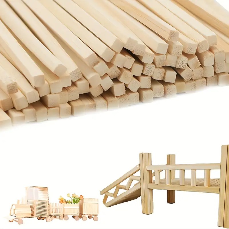 30pcs/50pcs 0.5×0.5×30CM Natur - огляд і ціна Art Craft Stick