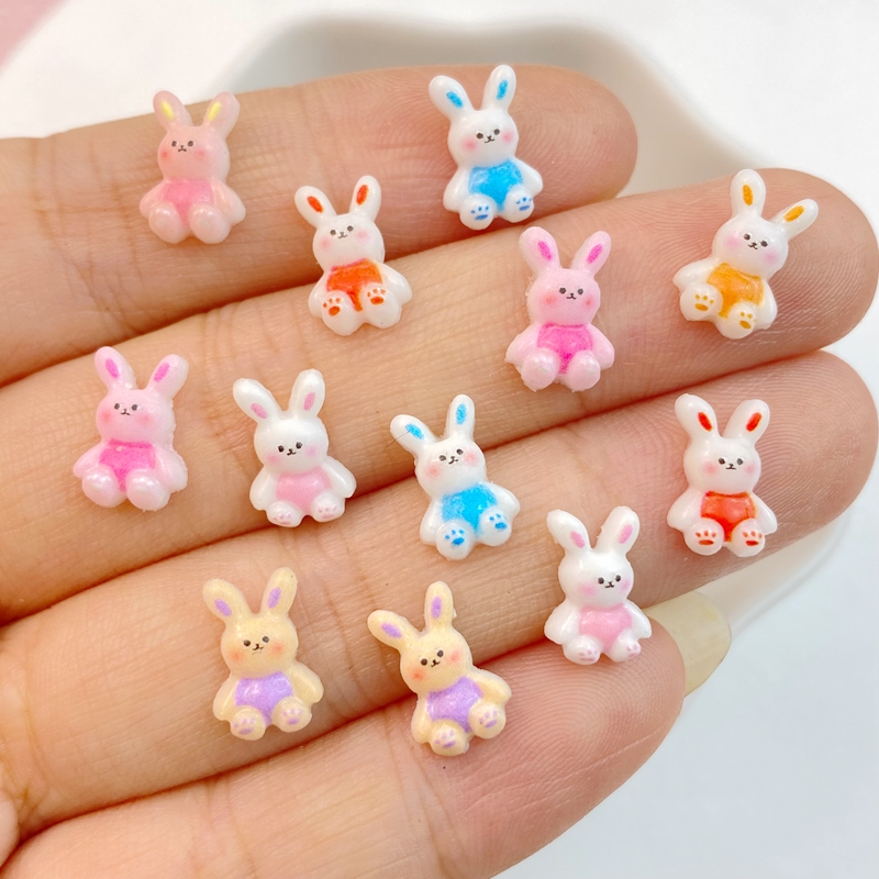50Pcs New Mixed Nail Art Resin - огляд і ціна Art Craft Rabbit