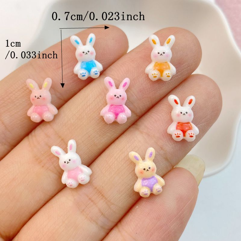 50Pcs New Mixed Nail Art Resin - огляд і ціна Art Craft Rabbit