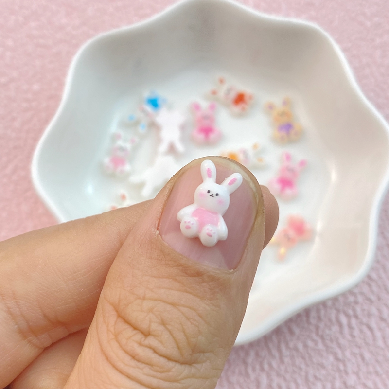50Pcs New Mixed Nail Art Resin - огляд і ціна Art Craft Rabbit