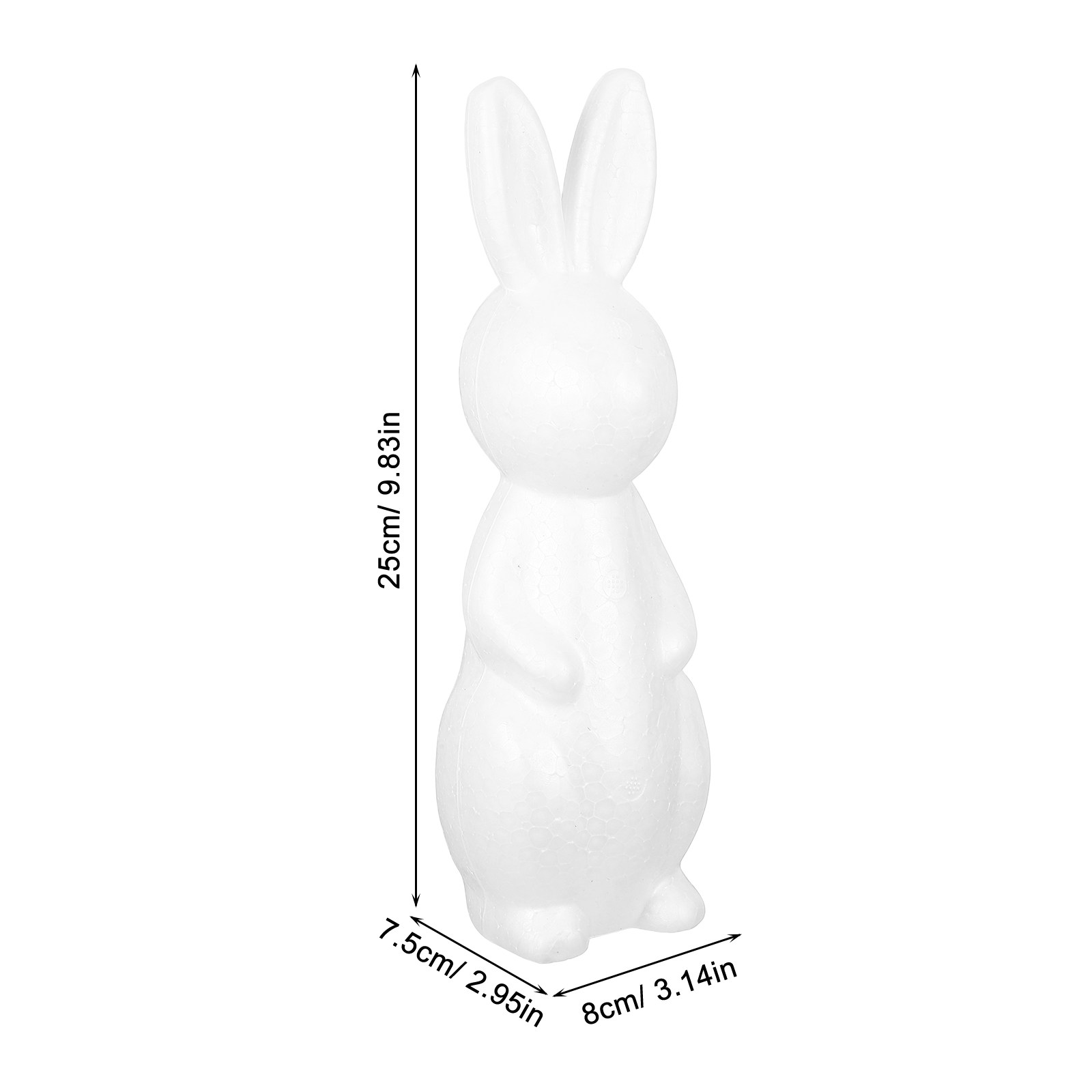 2Pcs Foam Rabbit Craft White D - огляд і ціна Art Craft Rabbit