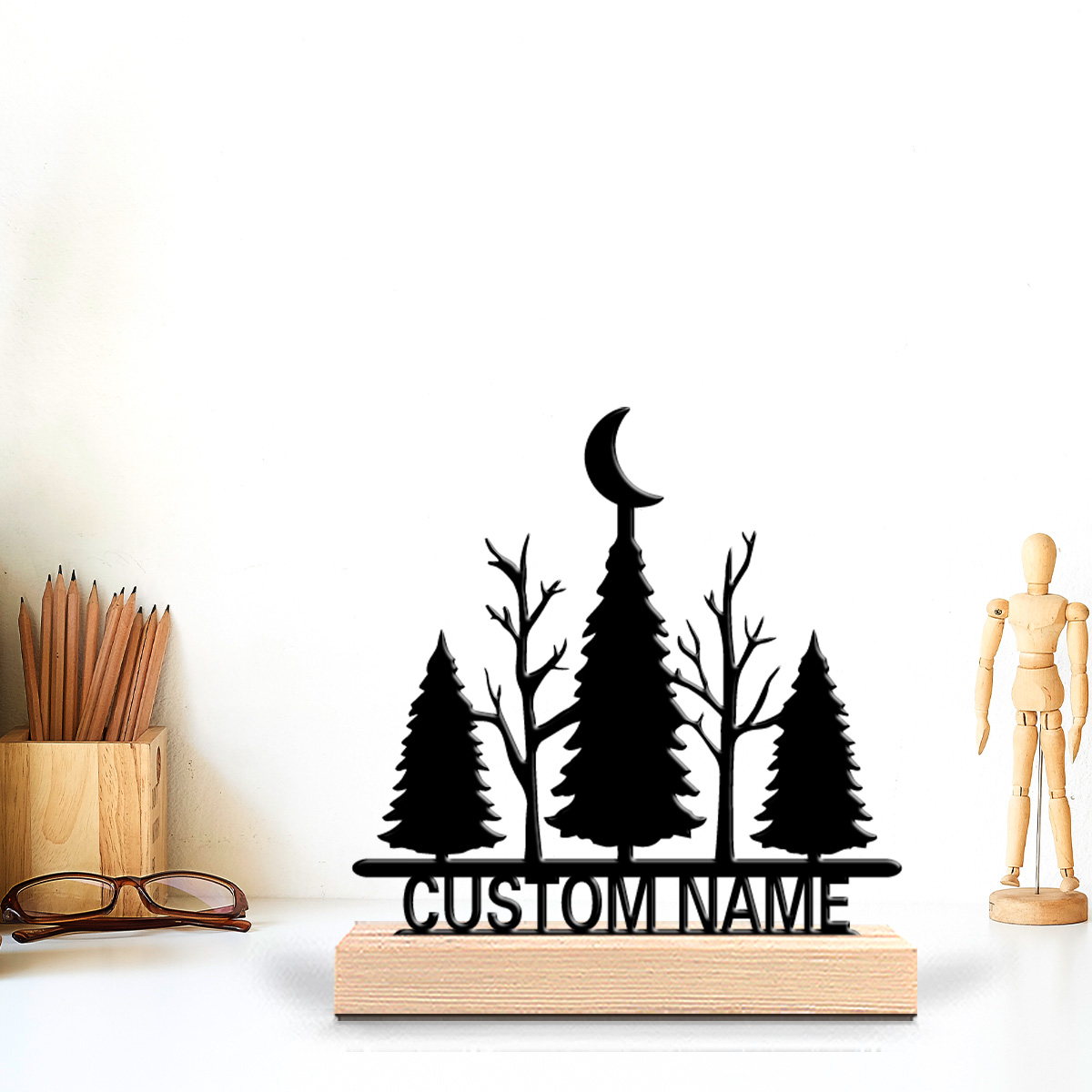 1pc Minimalist moon tree Custo - огляд і ціна Art Craft Tree