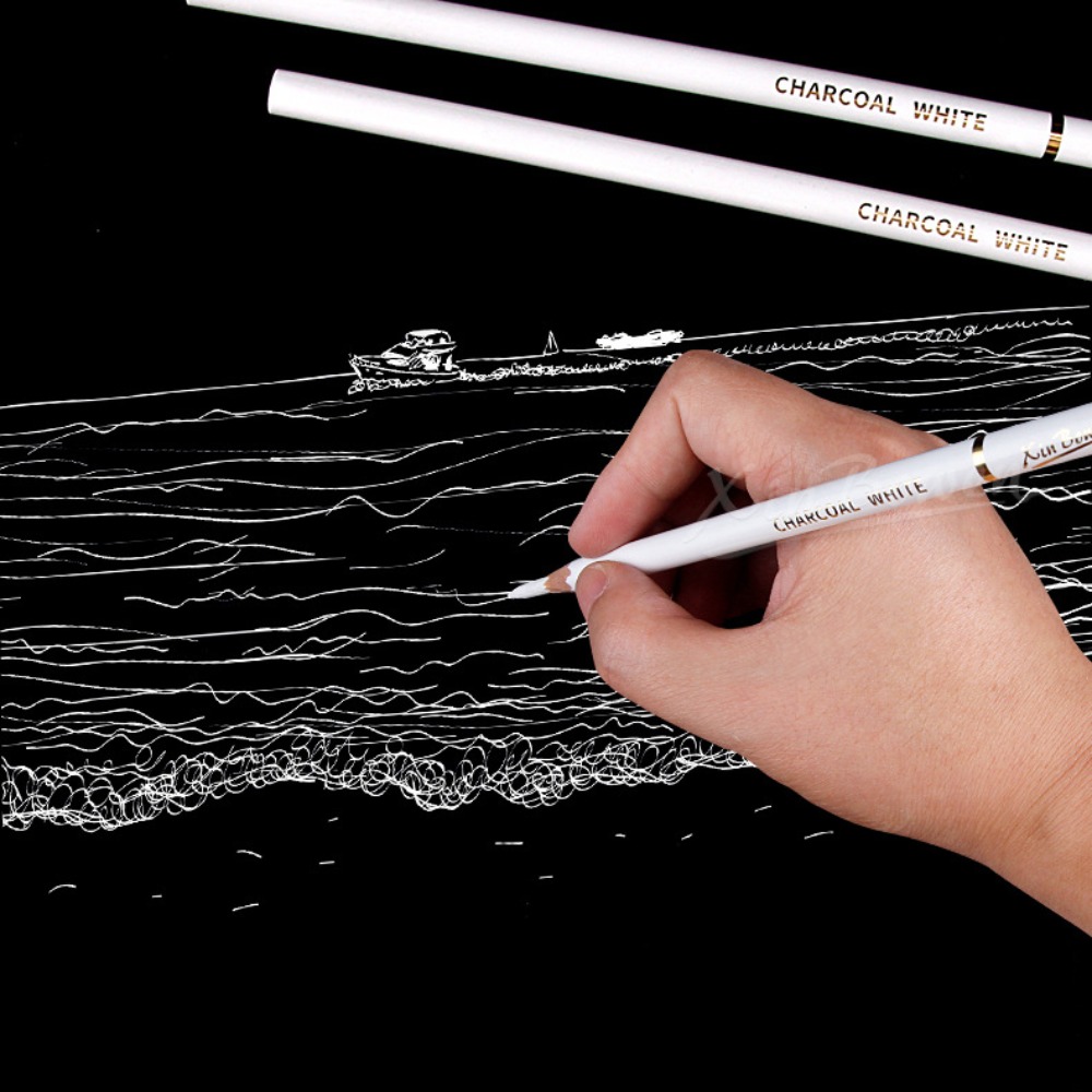 3Pcs Soft/Medium/Hard Charcoal - огляд і ціна Sketching Charcoal Set