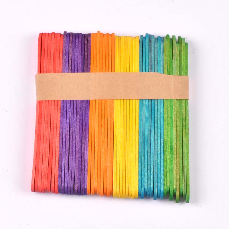50Pcs/Lot Natural Wood & Color - огляд і ціна Art Craft Stick