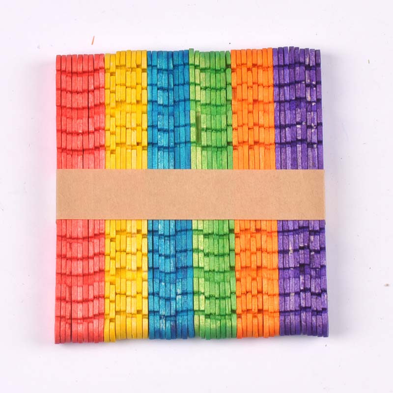 50Pcs/Lot Natural Wood & Color - огляд і ціна Art Craft Stick
