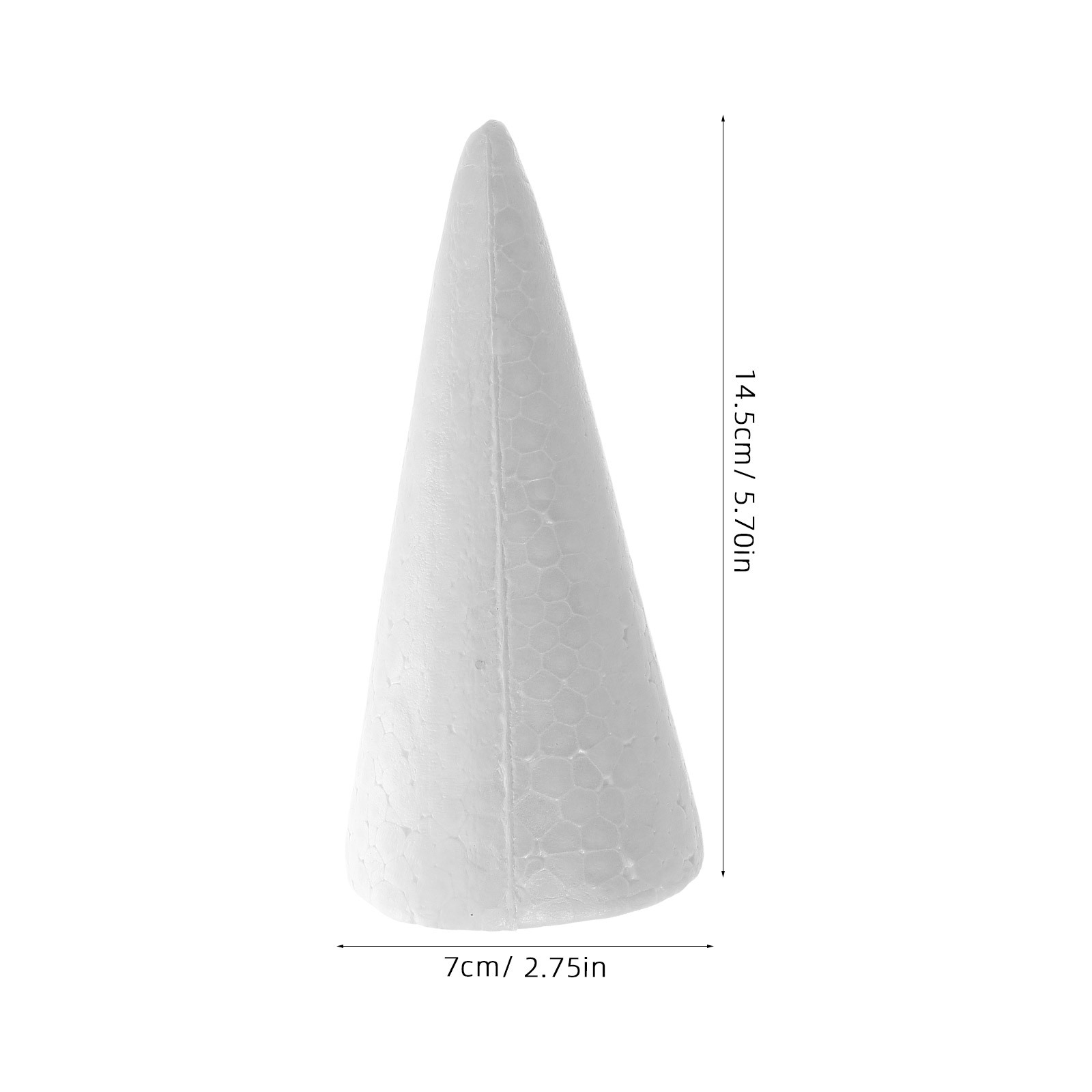 12pcs Foam Cones 15Cm White Di - огляд і ціна Art Craft Tree